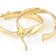 Ribbon Hoop Earrings In 14K Gold