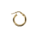18K Yellow Gold Over Sterling Silver Polished 1/2" Round Hoop Earrings