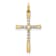 10k Yellow Gold 0.10 cttw Diamond Cross Pendant