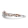 14K Two-tone Lab Grown Diamond Square Halo Engagement Ring 0.778ctw