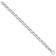 Rhodium Over 14k White Gold 7.4mm Hand-polished Fancy Link Bracelet