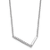 Rhodium Over 14k White Gold Sideways Diamond Initial L Pendant Cable
Link 18 Inch Necklace