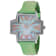 Locman Women's Italy Plus Mother-Of-Pearl Dial Green Leather Strap Watch