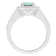 7mm Round Labradorite 1/5 ctw Diamond Rhodium Over Sterling Silver Halo Ring