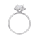 Rhodium Over Sterling Silver Round White Topaz Halo Ring 1.90ctw