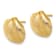14k Yellow Gold Textured Clam Shell Stud Earrings
