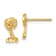 14k Yellow Gold Diamond-Cut Palm Tree Stud Earrings