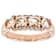 Morganite Oval And White Zircon Ring In 18K Rose Gold Over Sterling
Silver 1.14ctw