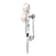 Rhodium Over Sterling Silver 7-8mm White Button Freshwater Cultured
Pearl Cubic Zirconia Brooch