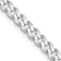 Rhodium Over Sterling Silver 4.5mm Curb Chain Necklace
