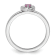 Sterling Silver Stackable Expressions Lab Created Pink Sapphire Heart
Ring 0.09ctw