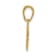 14K Yellow Gold Polished and Textured 4-Leaf Clover Pendant