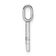 Rhodium Over 14k White Gold Diamond Number 4 Pendant