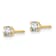 14K Yellow Gold Lab Grown Diamond 1/4ctw VS/SI GH Screw Back 4 Prong Earrings