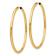 14k Yellow Gold 2 3/16" Polished Endless Tube Hoop Earrings