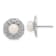 Rhodium Over Sterling Silver Textured 5-6mm Freshwater Cultured Pearl
Flower Post Earrings