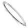 Rhodium Over 14k White Gold 2.5mm Polished Solid Hinged Bangle