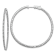 Rhodium Over 14K White Gold Oro Spotlight Lab Grown Diamond SI+, H+,
Hoop with Safety Clasp Earrings
