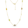 Multi-Gem 14k Yellow Gold Necklace 5.82ctw