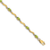14k Yellow Gold and Rhodium Over 14k Yellow Gold Fancy Diamond and
Peridot Bracelet