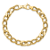 14K Yellow Gold Polished Fancy Link Men's Bracelet