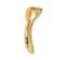 14K Two-tone Gold Diamond Double Heart Chain Slide Pendant