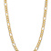 14k Yellow Gold 8.75mm Solid Concave Open Figaro 28 Inch Chain