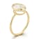 Rachel Zoe Oval CZ Solitaire Ring in 14K Gold Over Sterling Silver