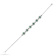 Green Lab Created Emerald and Lab Created White Sapphire Halo Rhodium
Over Sterling Silver Bracelet