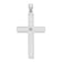 Rhodium Over 14k White Gold Diamond Cross Pendant