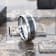 KILAUEA Men’s Polished Tungsten Wedding Band with Lava Rock Stone Inlay
w/Polished Beveled Edges 8mm