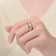 Ruby Color CZ Cocktail Ring In 14K Gold Over Sterling Silver