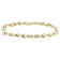 Italian Solid Link Bracelet In 14K Yellow Gold 4.9mm