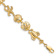 14k Yellow Gold Textured Sea Life Theme Bracelet