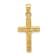 14K Yellow Gold Hollow Crucifix Pendant
