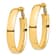 14k Yellow Gold 1 11/16" High Polished Hoop Earrings