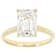 Lab-Grown Diamond Emerald-Cut Solitaire Ring In 14K Gold 3.00ct