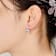 CZ Halo Drop Earrings In Sterling Silver 7.1ctw