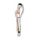 14K White and Rose Gold Cross with Ribbon Diamond Chain Slide