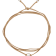 10-11mm Potato White Freshwater Pearl Necklace on Tan Suede Cord