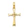 14K Yellow Gold 1/15ct. Diamond Cross Pendant