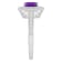 7mm Cushion Amethyst 1/4 ctw Diamond Rhodium Over Sterling Silver Halo Ring