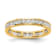 14K Yellow Gold Lab Grown Diamond Polished 1 ct. Channel Set Eternity Band