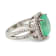 8.45 Ctw Colombian Emerald and 0.41 Ctw White Diamond Ring in 14K WG