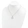 Rhodium Over Sterling Silver 7-8mm White Freshwater Cultured Pearl
Pendant Necklace