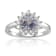 Heart Shape Aquamarine with White Topaz Accents Sterling Silver Ring, 1.06ctw