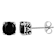Robert Alton Men's Black Spinel Stud Earrings In Black Ion-Plated
Stainless Steel 7mm