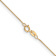 14k Yellow Gold 0.5mm Solid Box 14 Inch Chain