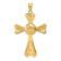 14k Yellow Gold Textured Celtic Cross Pendant