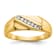10K Yellow Gold Diamond Men's Ring 0.13ctw